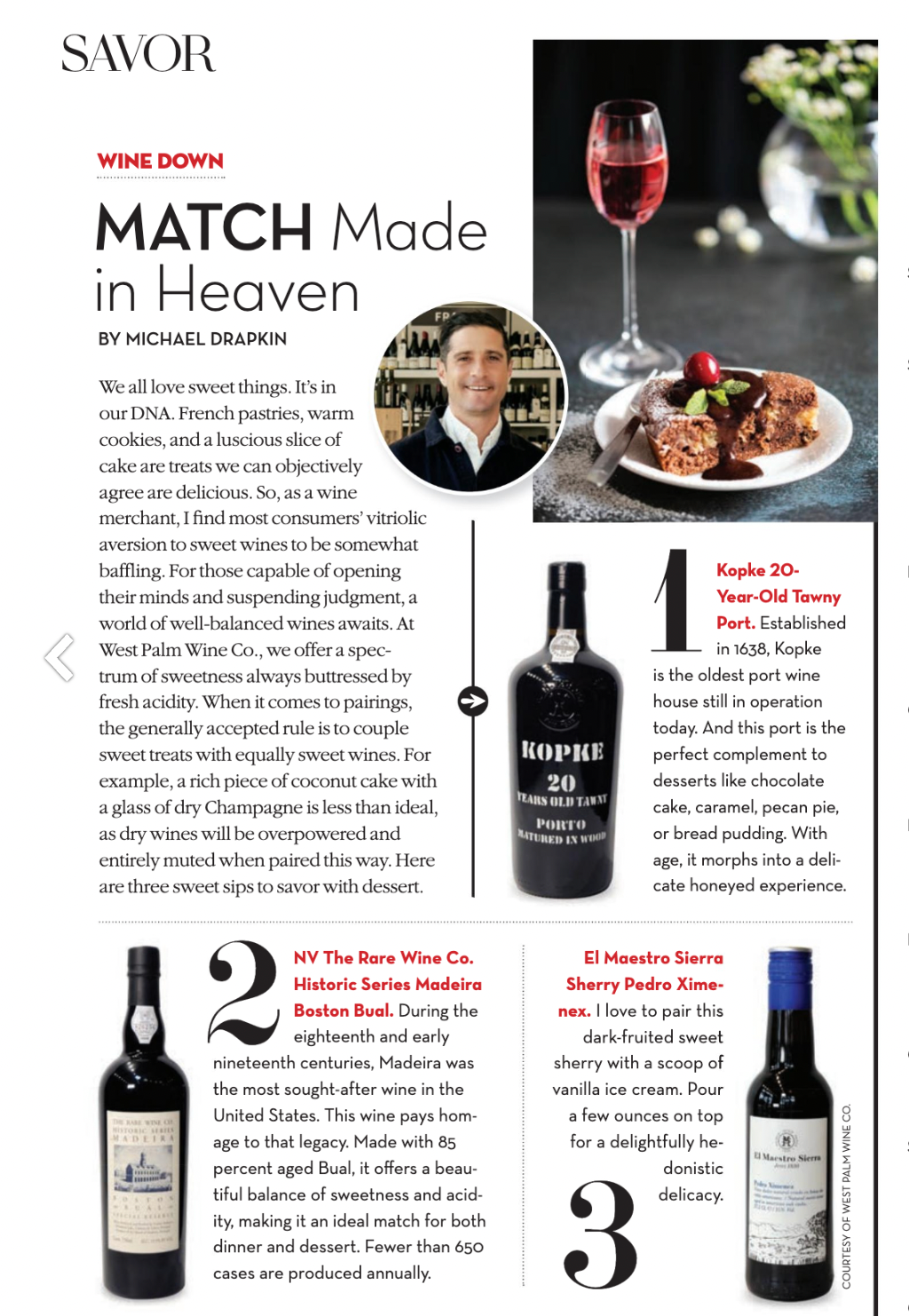 Wine and Dessert Pairings