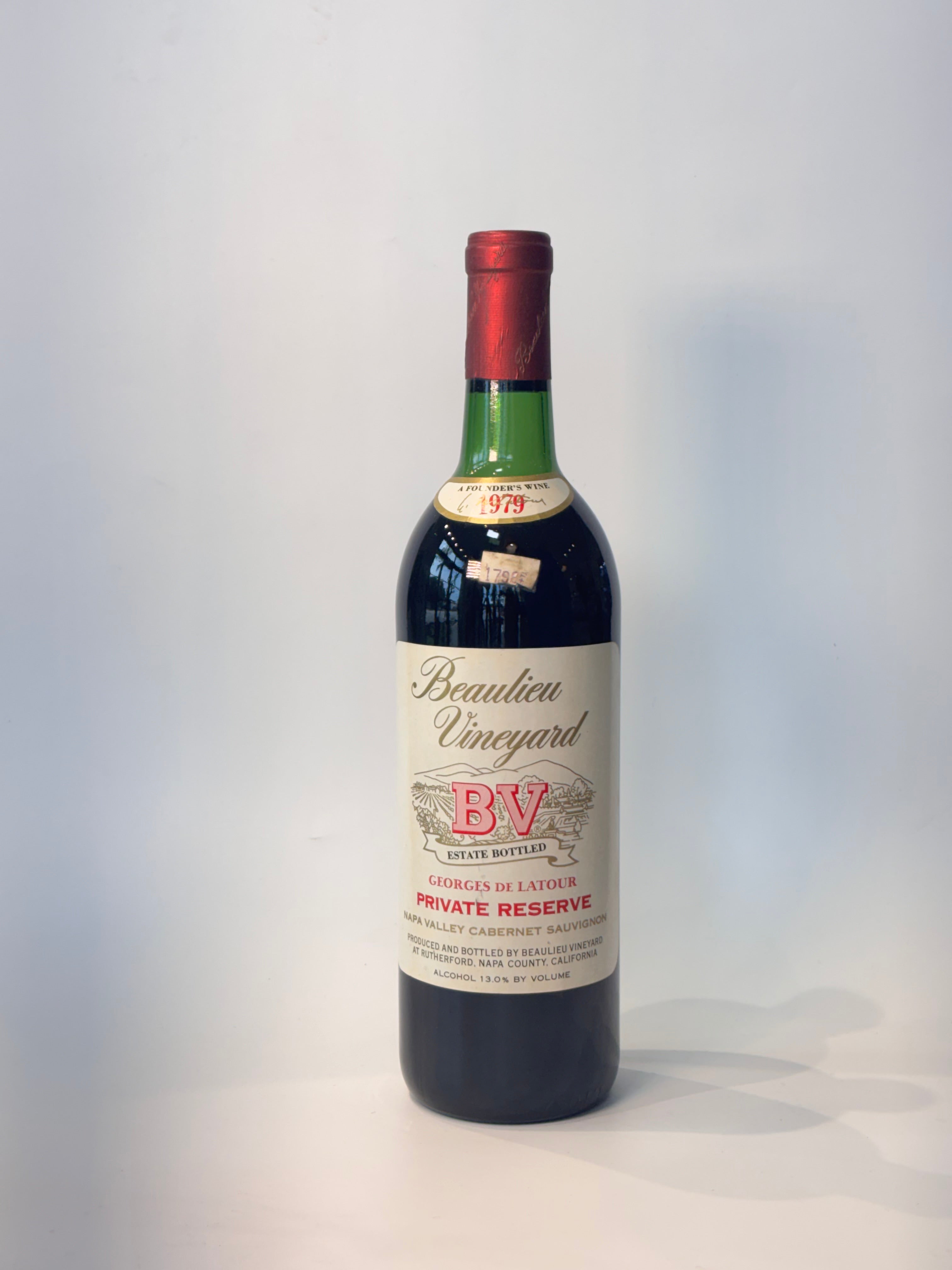 1979 Beaulieu Vineyards Georges De Latour Private Reserve | West