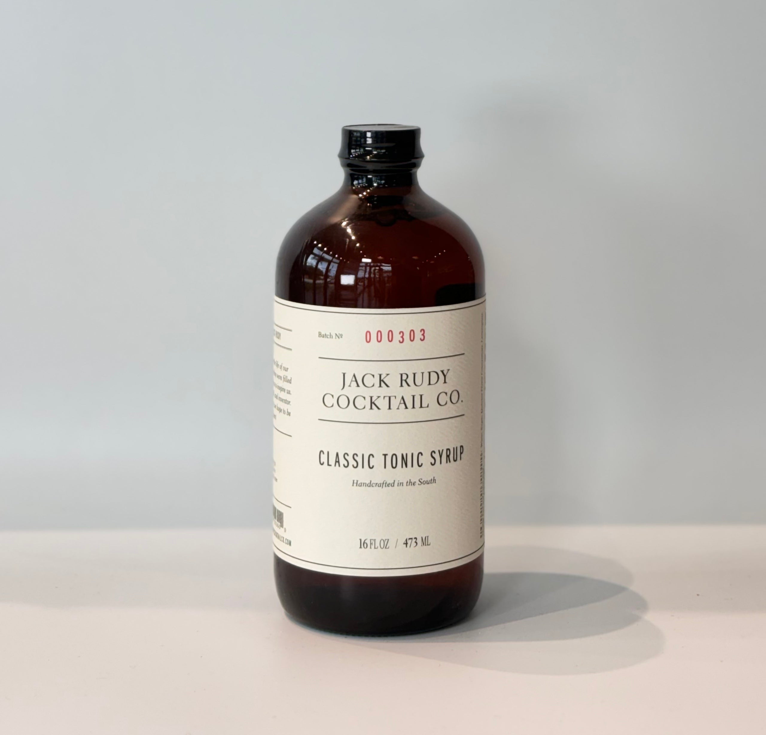NV Jack Rudy Small Batch Tonic Syrup, 16oz